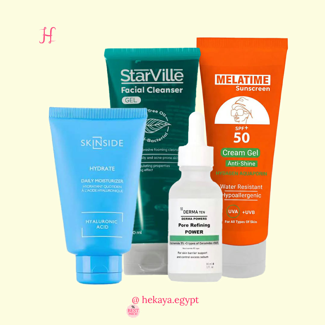 Oily skin morning & night egyptian routine
