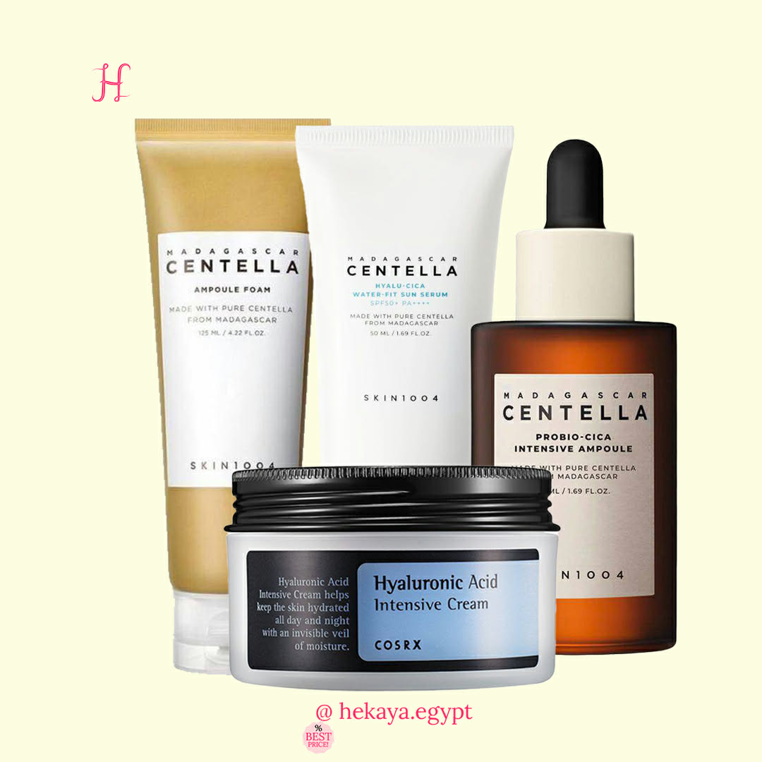 Dry skin morning & night korean routine