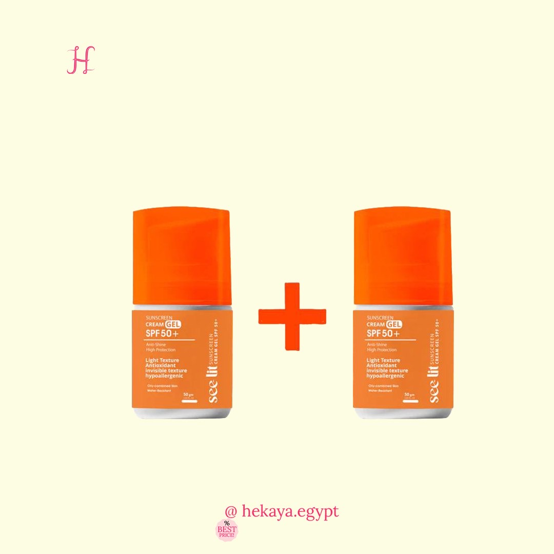 See-lit sunscreen cream gel SPF50+ DUO 1+1