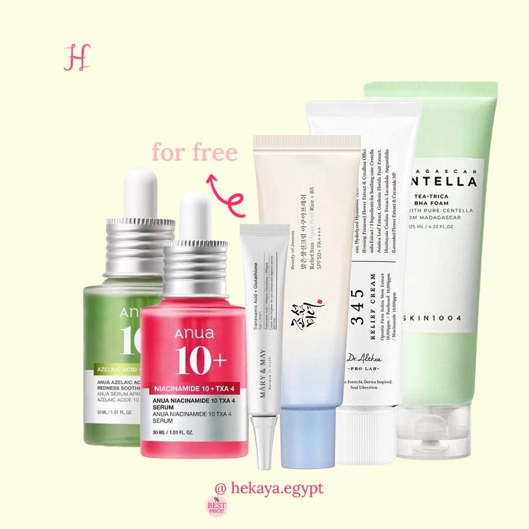 Sensitive oily skin morning & night korean routine