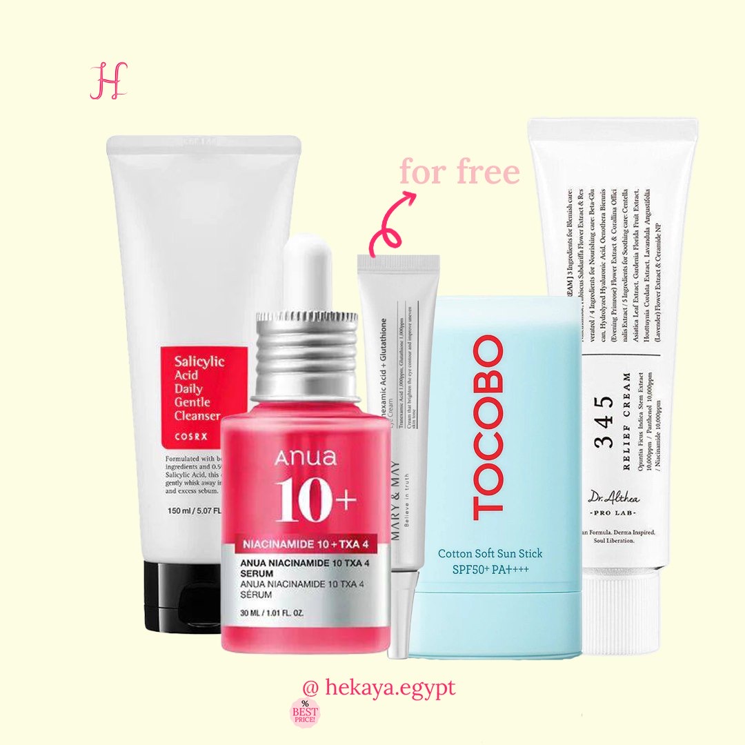 Oily skin morning & night korean routine